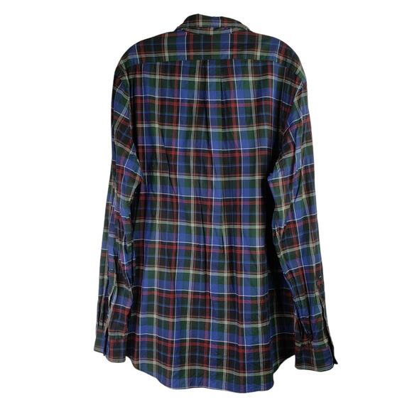 Polo Ralph Lauren Shirt Men's XL Plaid LS Button Down Tartan Plaid Red Pony - Picture 3 of 8